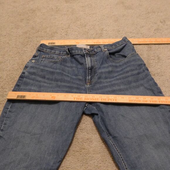 Everlane Women 32 The Cheeky Straight Leg Denim Jeans High Rise Midwash Blue - Picture 5 of 7